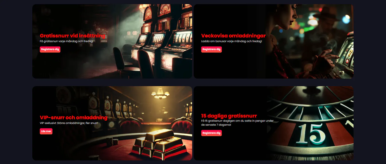 Bonusar och kampanjer hos Incognito Casino
