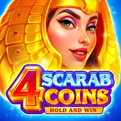 4 Scarab Coins Hold and Win game from SPINBYTE